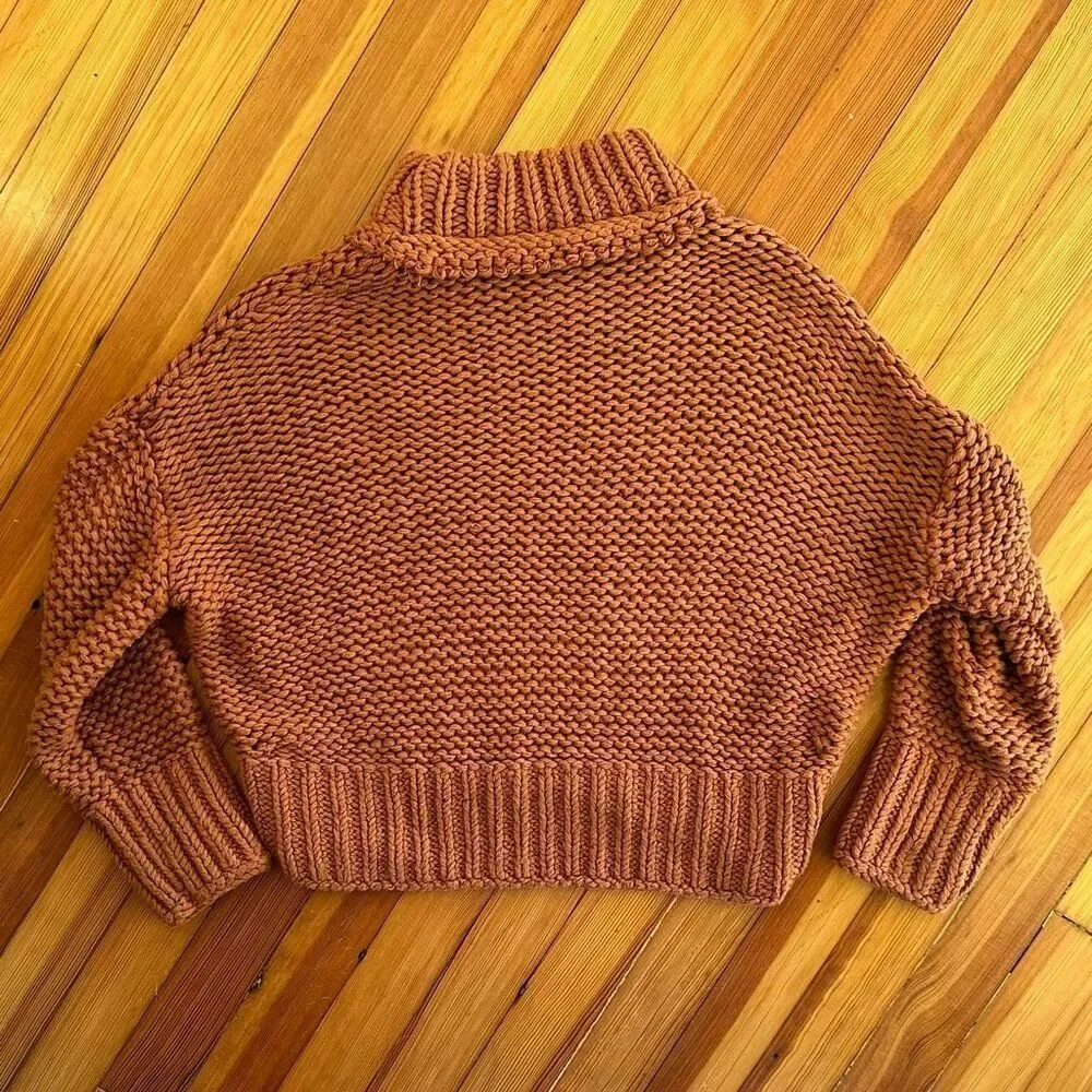 Free People My Only Sunshine Sweater in Tuscan Earth Size S